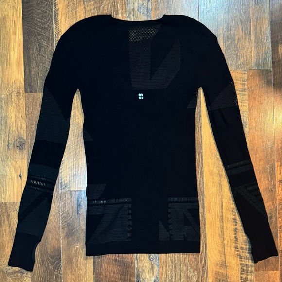 Sweaty Betty Union Jack Seamless Top w/ Cutouts Size S/M - Picture 6 of 6